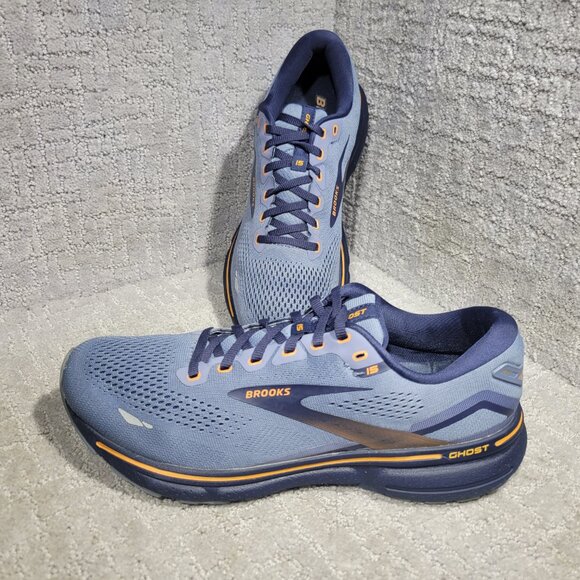 Brooks Ghost 15 Men's Size US 10.5D Blue Athletic Running Sneakers  1103931D025 - Picture 3 of 11